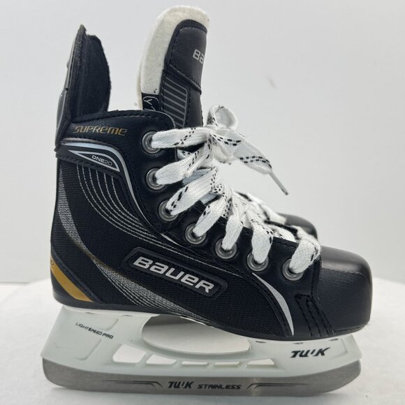 Bauer Supreme One20 Youth Ice Hockey Skates Size Y10 Pro TUUK Stainless Blade - Picture 3 of 16